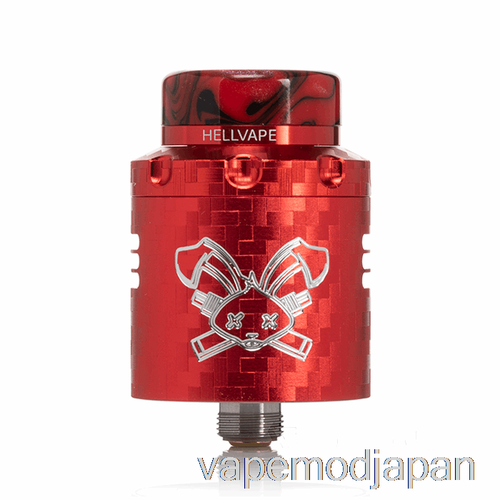 VAPE MOD Hellvape Dead Rabbit V3 24mm RDA レッド カーボンファイバー